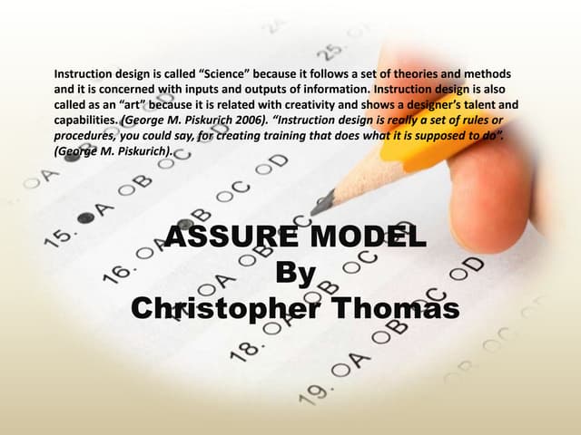The ASSURE Model | PPTX