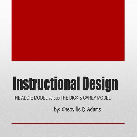 Instructional design models