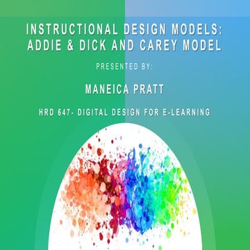 Instructional Design Models Presentation 