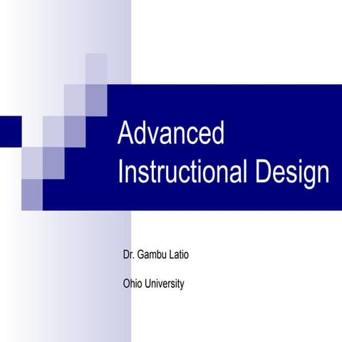 Instructional design part 2