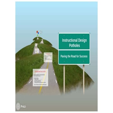 Instructional Design Potholes (and how to avoid them!) | PPTX
