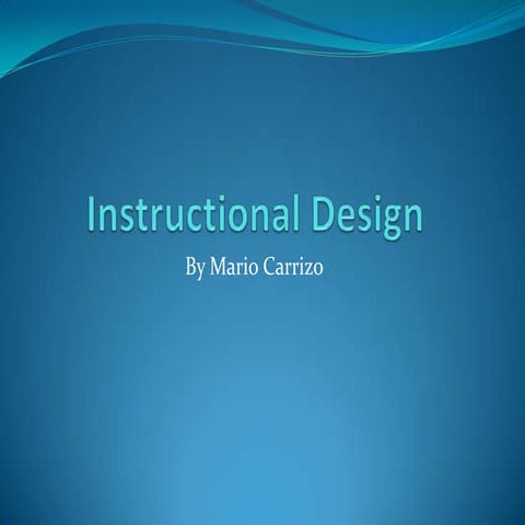 Instructional design and Dick and Carey model and ARCS model project