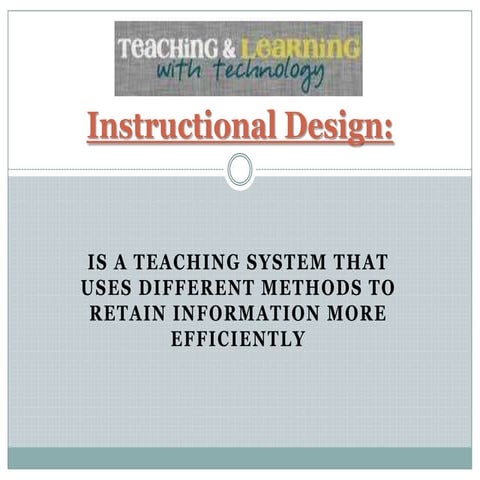 Instructional design project 1