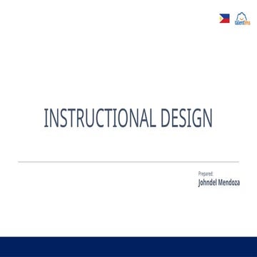 LMS Lecture in Instructional Design Work