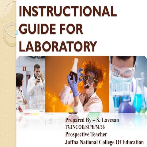 Instructional guide for laboratory  s.lavesan