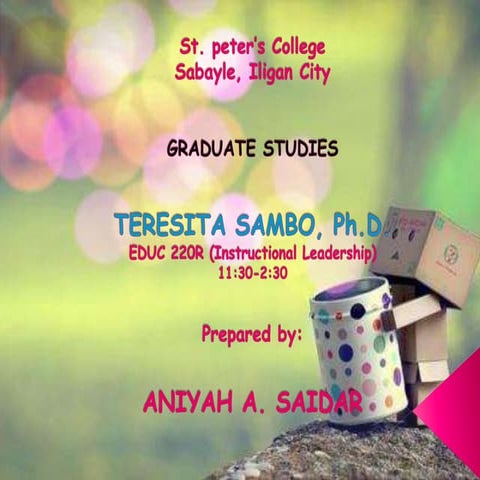 Instructional leadership