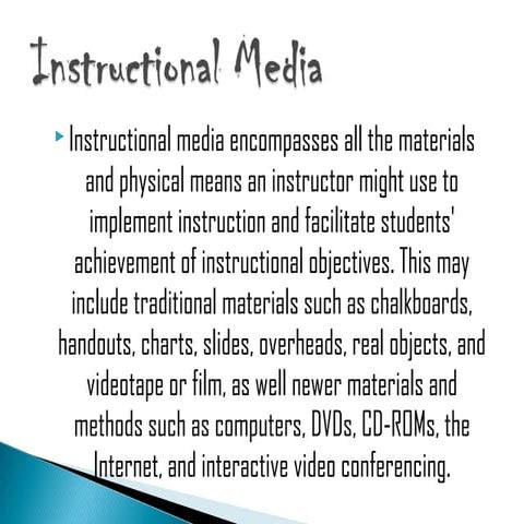 Instructional media