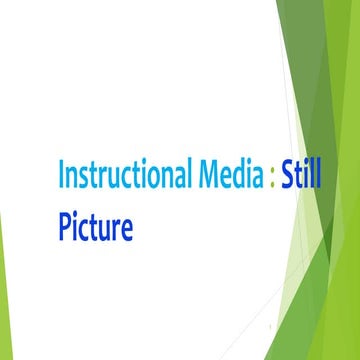 Instructional media : Still Pictures