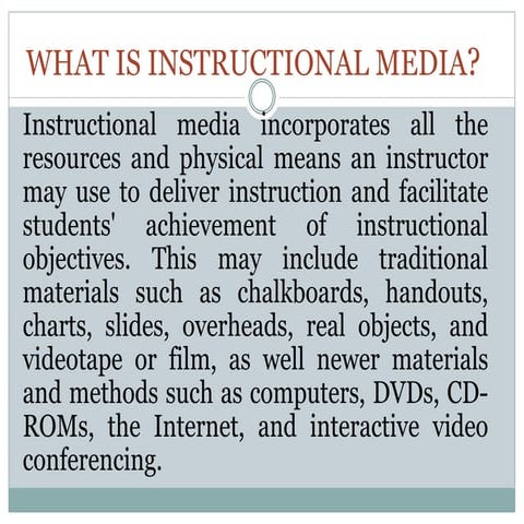 Instructional Media 