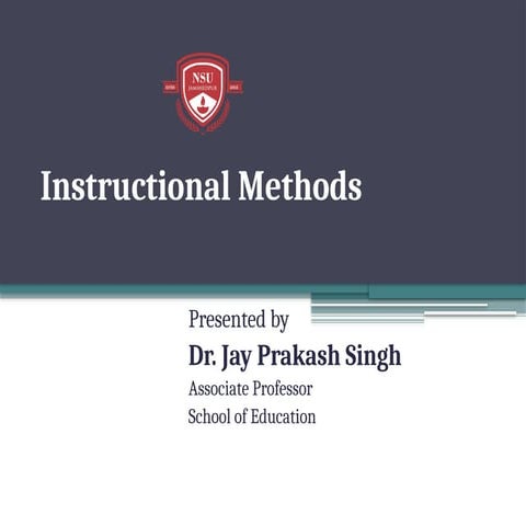 Instructional Methods B.Ed. 2nd Semester