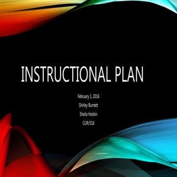 Instructional plan pwpt 1
