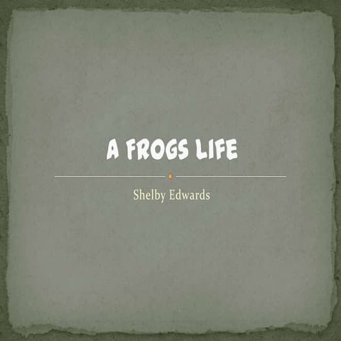 The Life cycle of frog | PPT