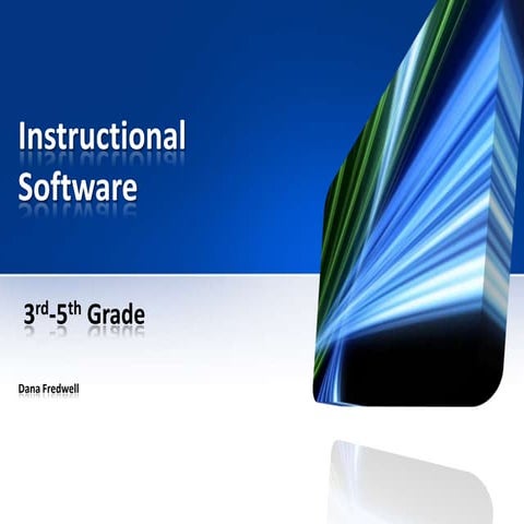 Instructional software