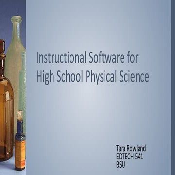 Instructional software