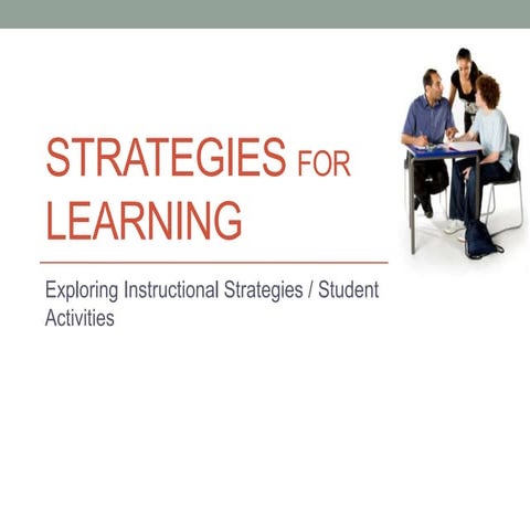 Instructional strategies