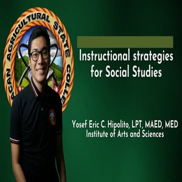 Instructional strategies for Social Studies