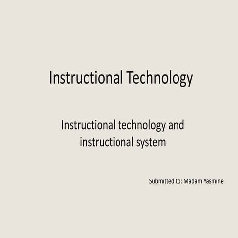 Instructional system group ppt