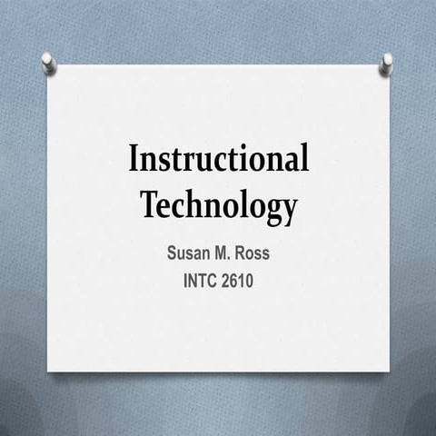 Instructional technology