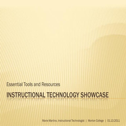 Instructional Technology Showcase (for MC faculty)