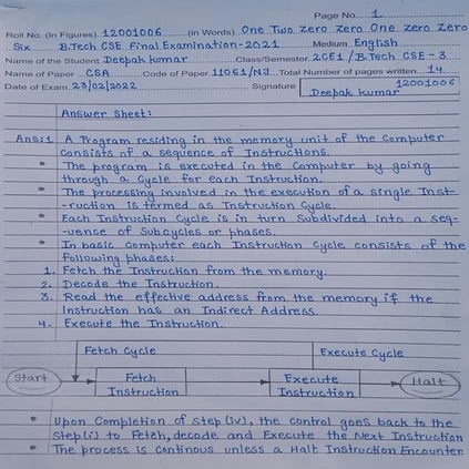 Instruction Cycle.pdf | Computer Peripherals | Computing