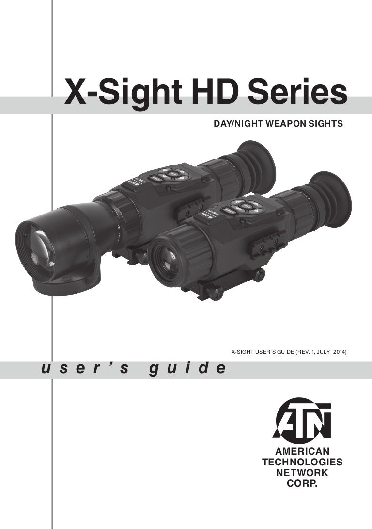 Instruction Manual Atn X Sight Hd Series Weapon Sights Optics Trade