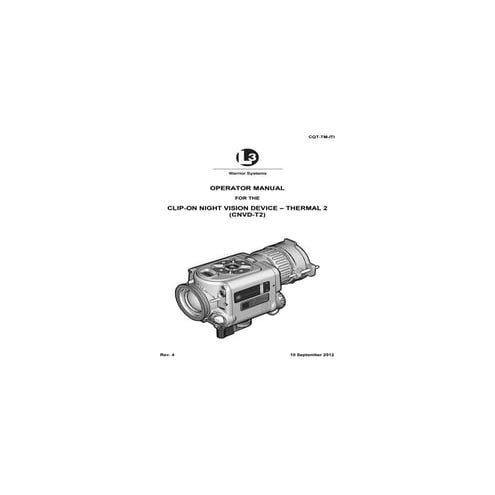 Instruction Manual EOTECH CNVD-T2 | Optics Trade | PDF