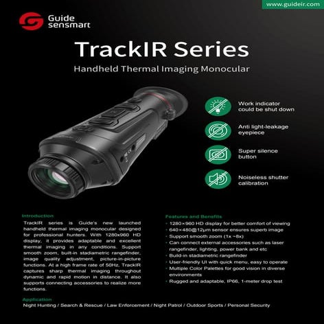 Instruction manual | Guide Track IR | Optics Trade | PDF
