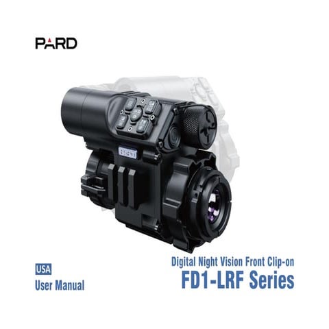 Instruction Manual | Pard FD1 Digital NV Front Attachment | Optics Trade