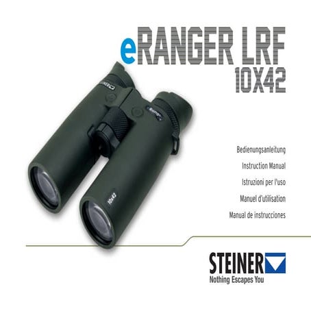 Instruction Manual | Steiner eRanger LRF 10x42 | Optics Trade
