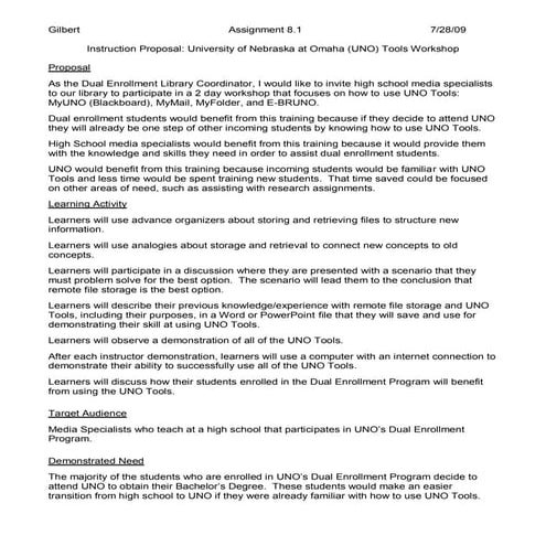 Instruction Proposal