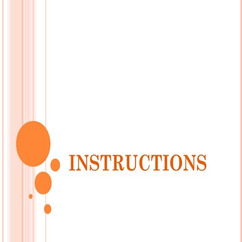 Instructions | PPT