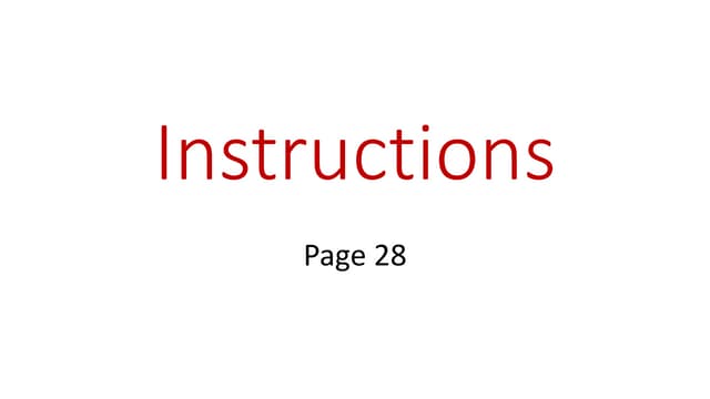 Instructions