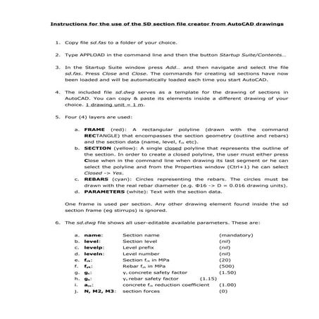 Comprehensive Guide to Creating SD Section Files from AutoCAD Drawings ...