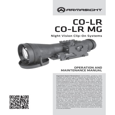 Instructions ARMASIGHT CO-LR Clip-On | Optics Trade