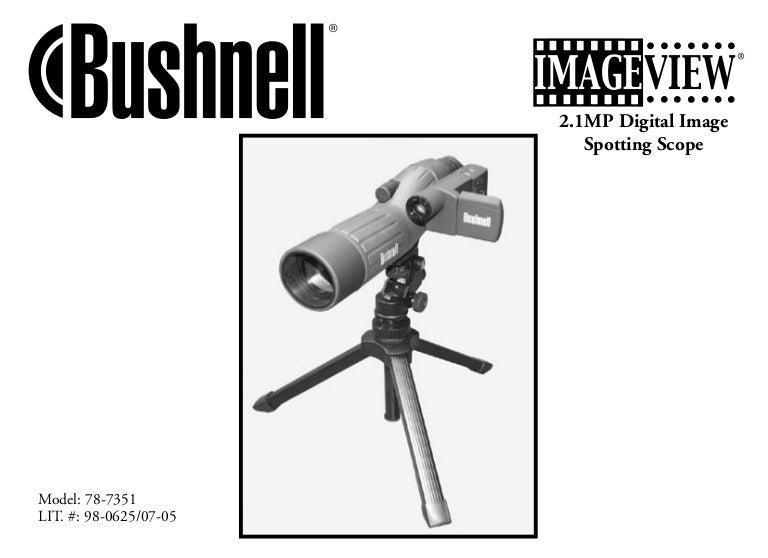 Instructions BUSHNELL Imageview Digital Image Spotting Scopes Optic…