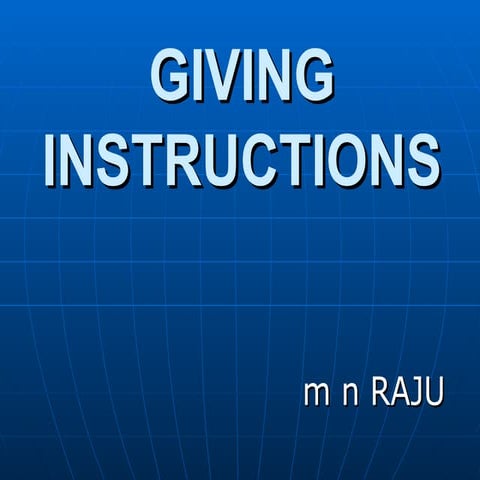 Giving Instructions and Directions in English 31.12.07.ppt