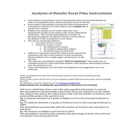 Instructions for analysis of results | DOCX