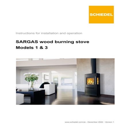 Instructions for installation and operation Sargas 1 and Sargas 3