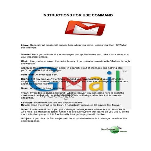 Instructions for use_command_gmail