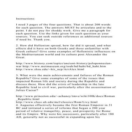 InstructionsI need 3 pages of the four questions. That is abo.docx