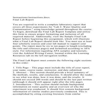 Instructionsinstructions.docxFinal Lab ReportYou are requ.docx