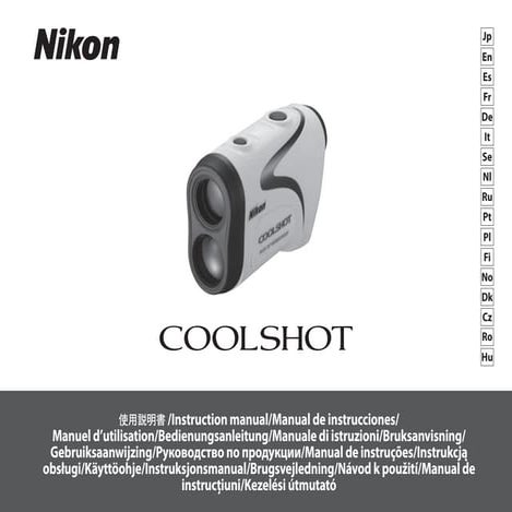 Instructions NIKON LRF Coolshot | Optics Trade