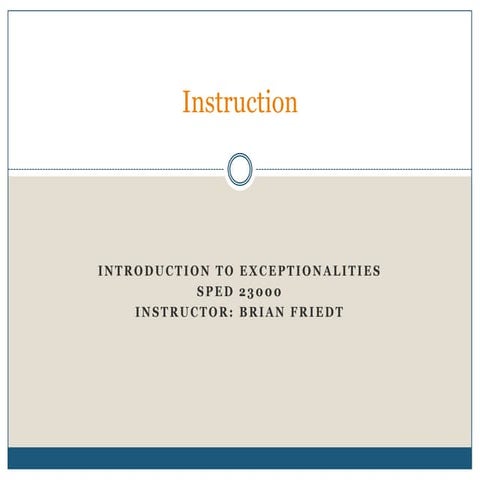 Instruction sped 23000