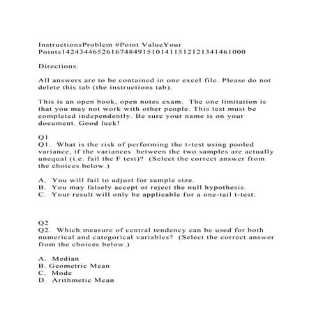 InstructionsProblem #Point ValueYour Points14243446526167484915101.docx