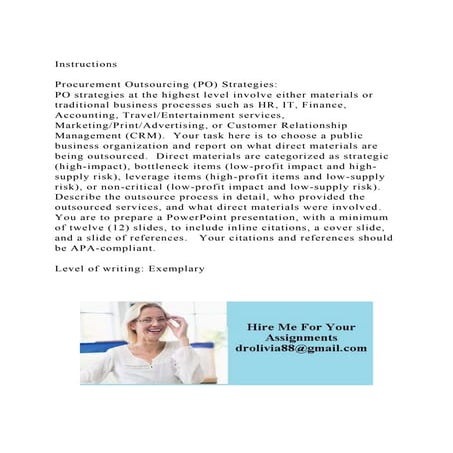 InstructionsProcurement Outsourcing (PO) StrategiesPO strat.docx