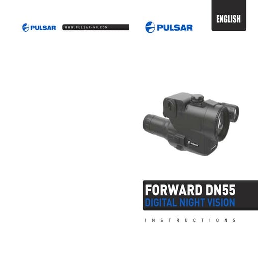 Instructions PULSAR Forward DN55 Digital NV | Optics Trade