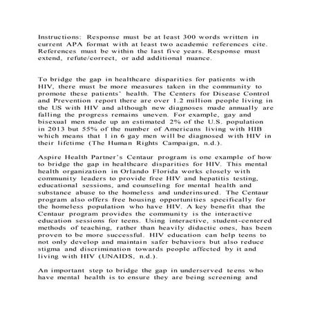 Instructions response must be at least 300 words written in current | PDF