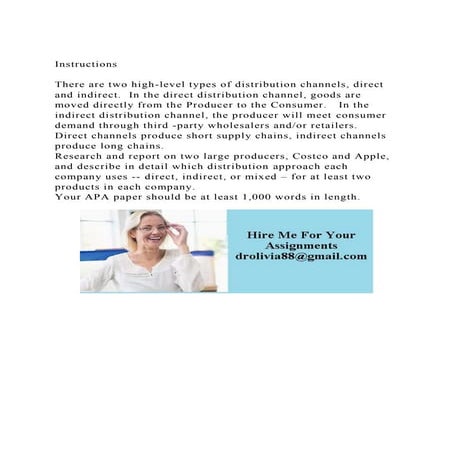 InstructionsThere are two high-level types of distribution cha.docx