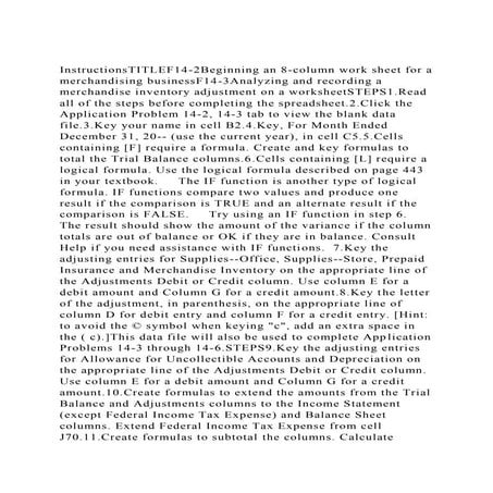InstructionsTITLEF14-2Beginning an 8-column work sheet for a merch.docx