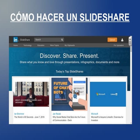 Cómo hacer un SlideShare | ODP